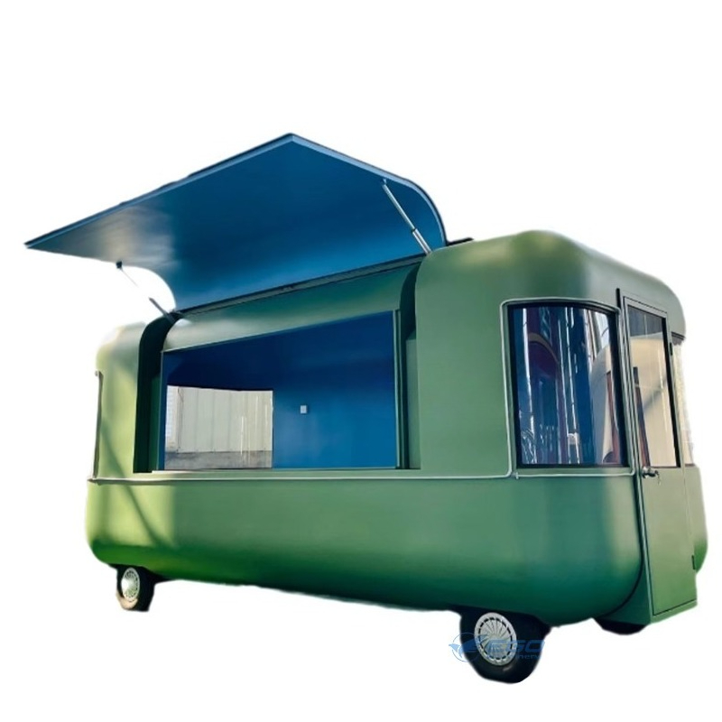 Mobile Coffee Van Equipment - Hochwertige mobile Imbisswagen, komplett ausgestatteter rosafarbener