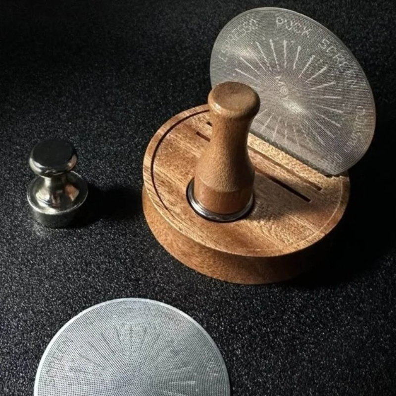 Coffee Equipment Set - Espresso Puck Screen Magnet-Handgriff Wiederverwendbar 51/53/58mm