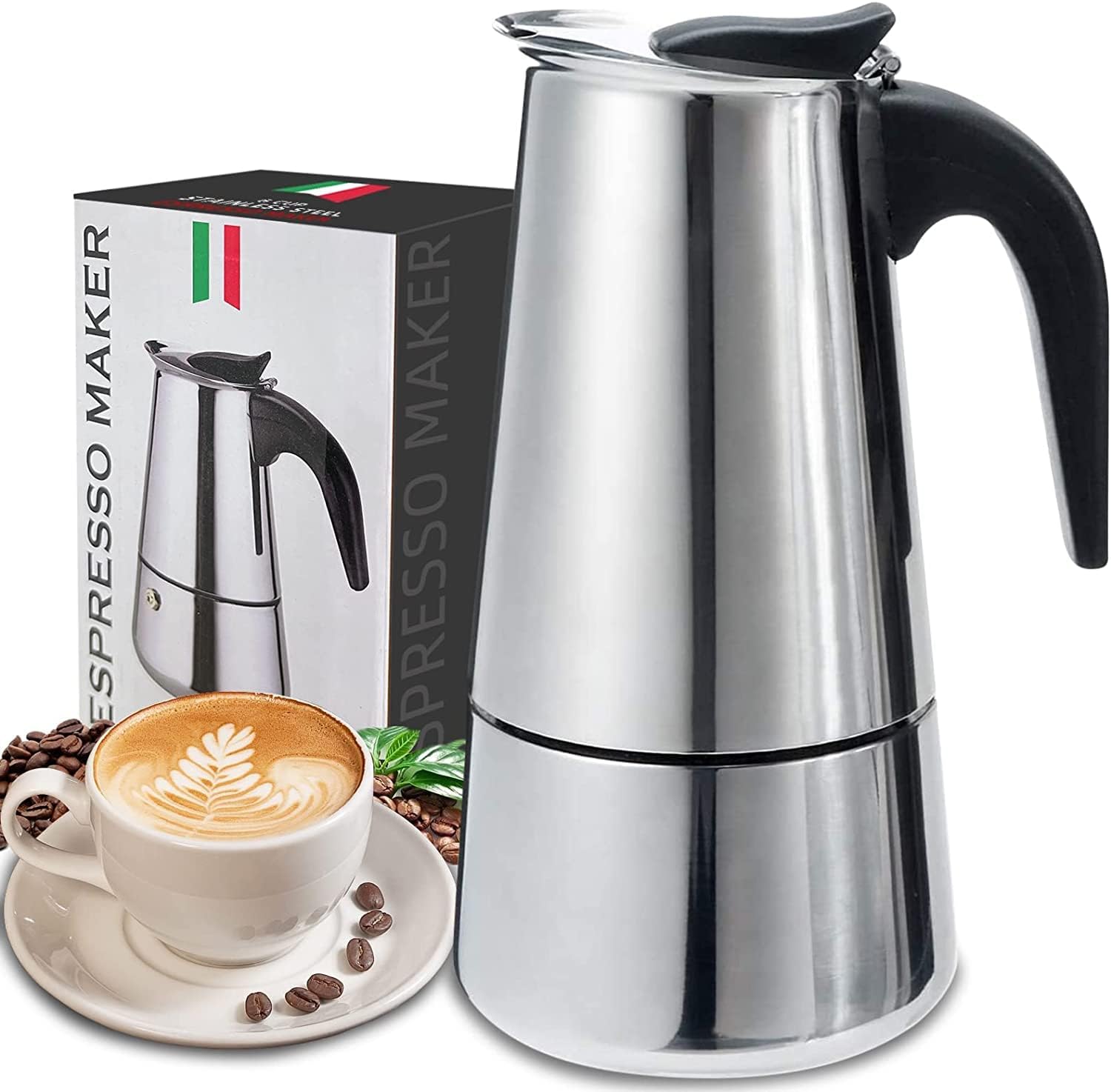 Coffee Equipment Set - 4/6/9 Tassen Moka Pot Caffe Maschine