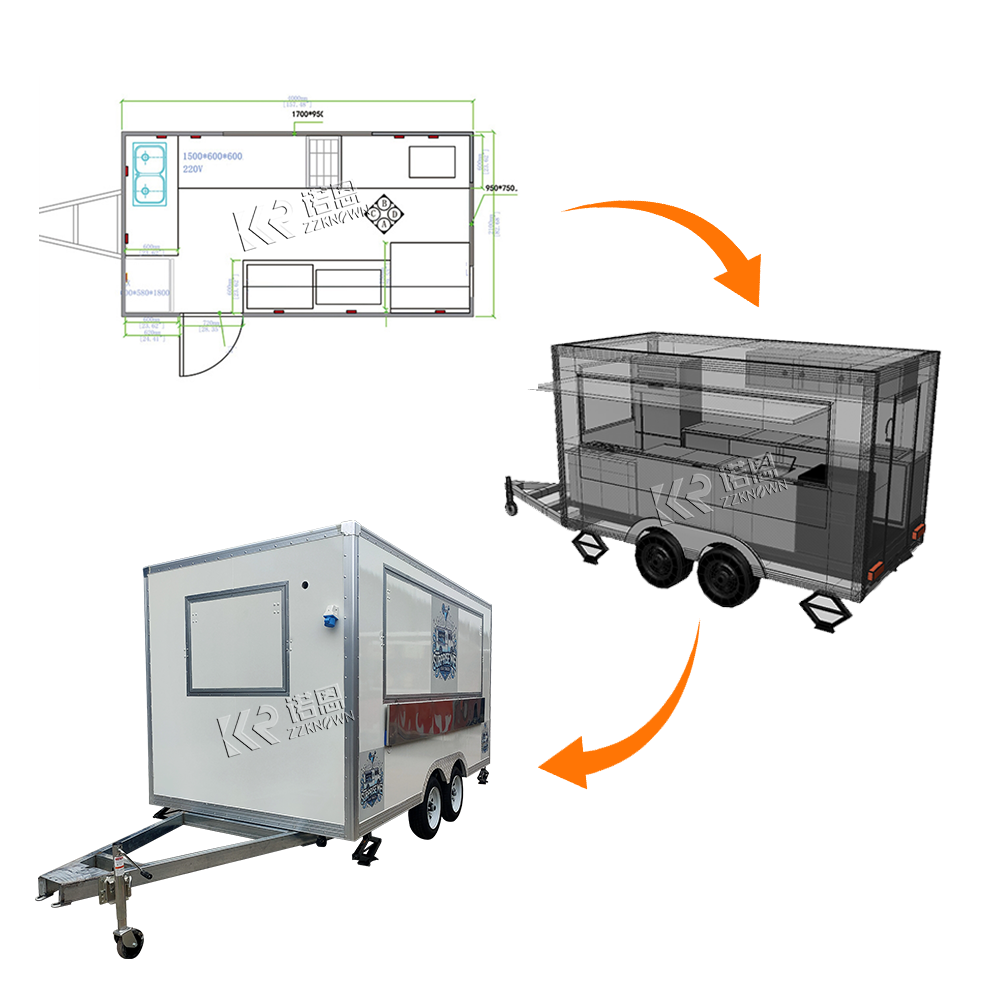 CE-Kaffeeanhänger, voll ausges – Mobile Coffee Van Equipment Bewertung und Preis